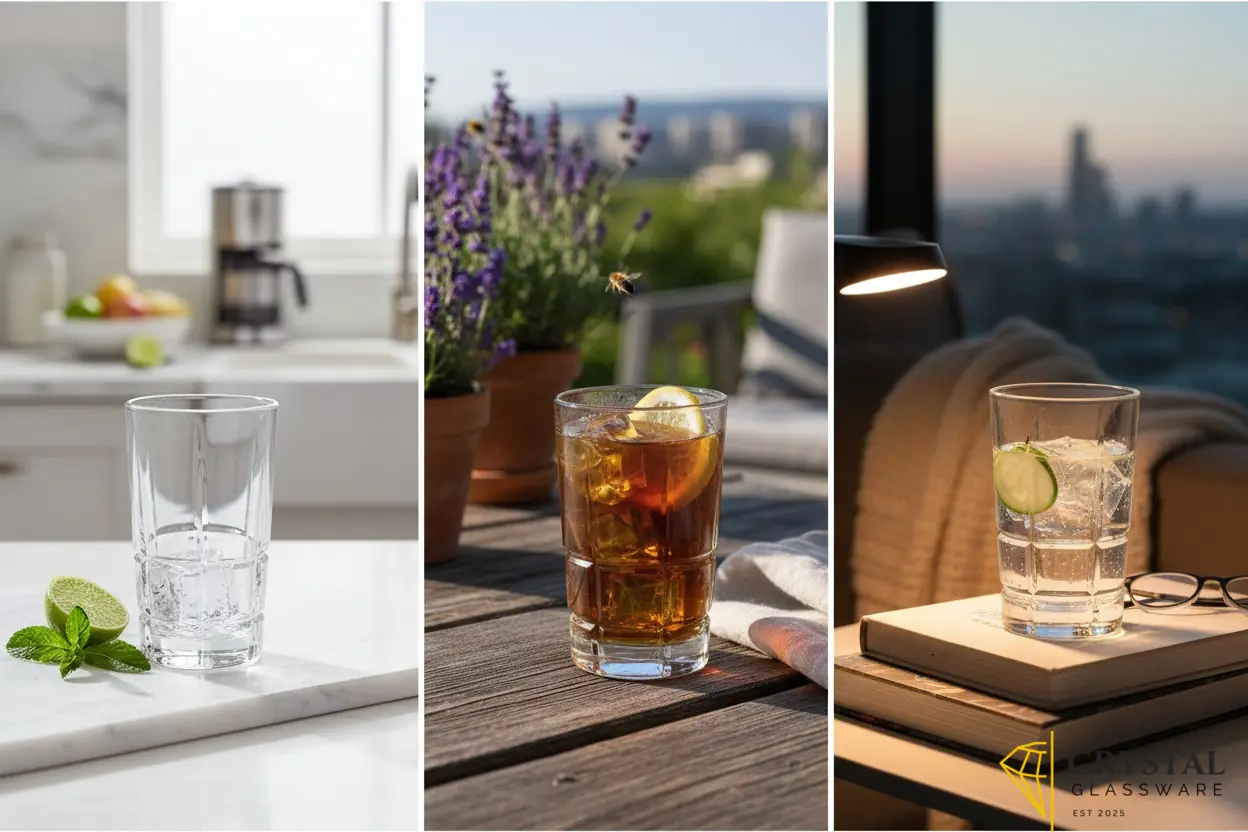 Delisoga Transparent Drinking Glasses